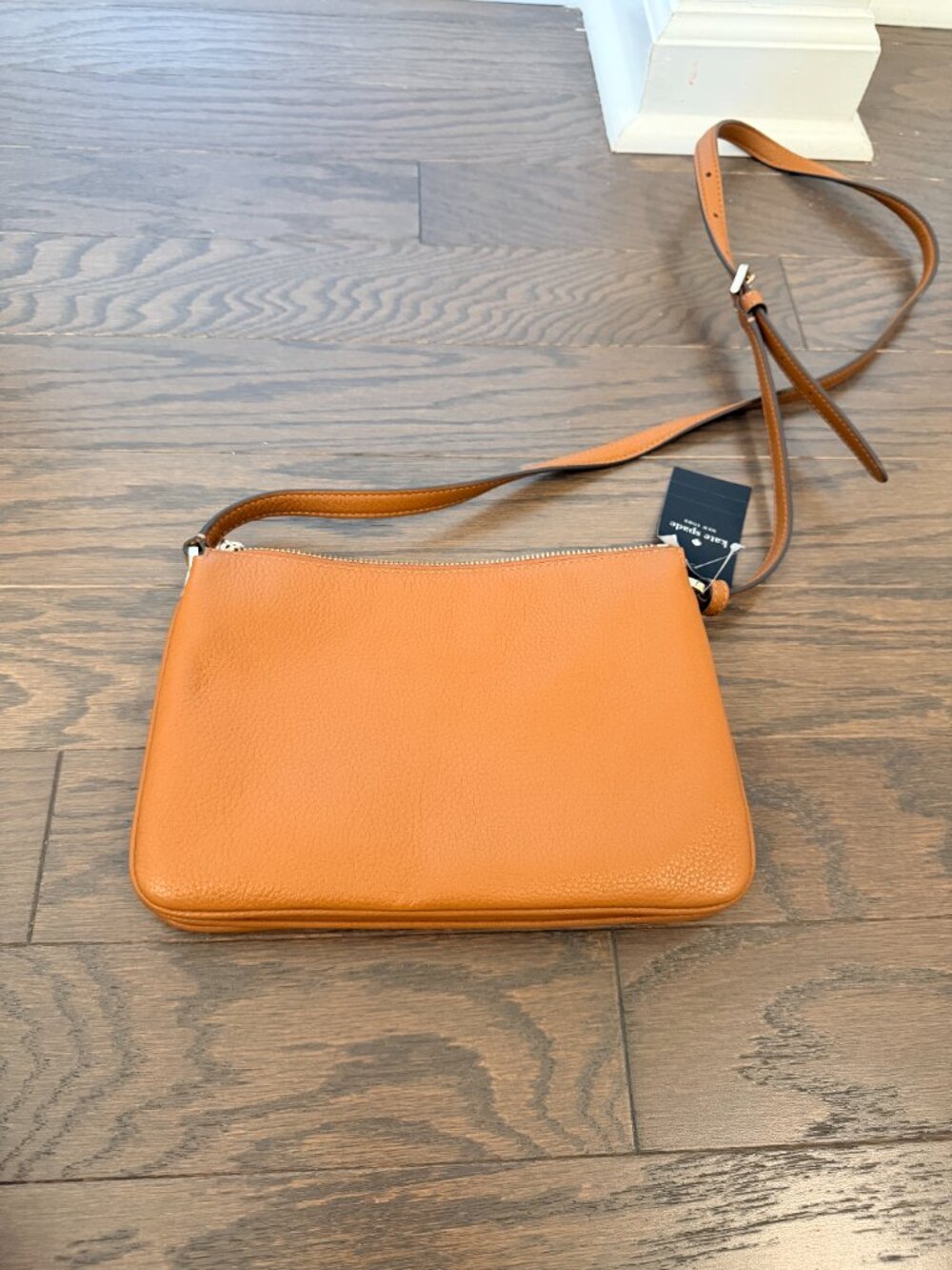 Kate Spade New York Leila Triple Gusset Crossbody, Warm Gingerbread NWT - Picture 4 of 9